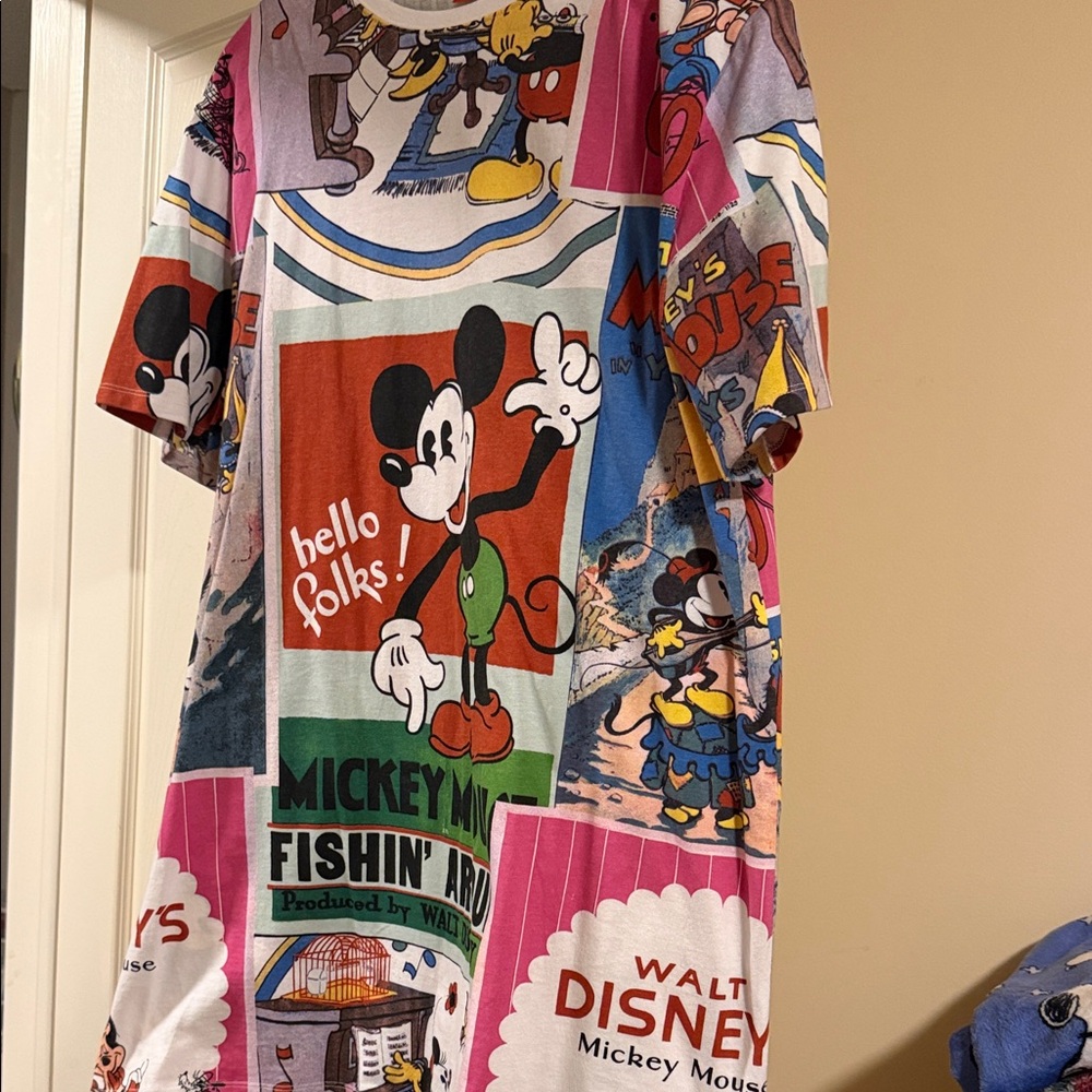 Walt Disney Mickey Mouse Graphic Women’s Dress - Multicolor